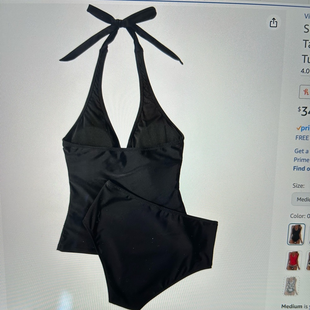 Halter top tankini - Picture 3 of 6